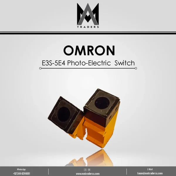 Omron E3S-5E4 Photoelectric Sensor – 12-24V DC, 2m Cable