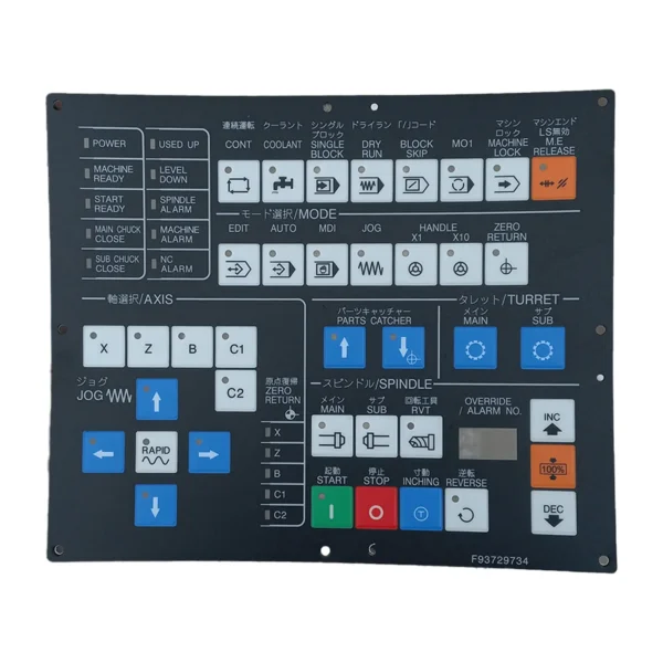FANUC F93729734 Membrane Keysheet For Miyano - Image 2