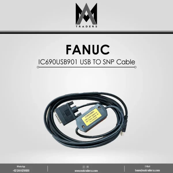 FANUC IC690USB901 Alpha Series USB to SNP Data Cable