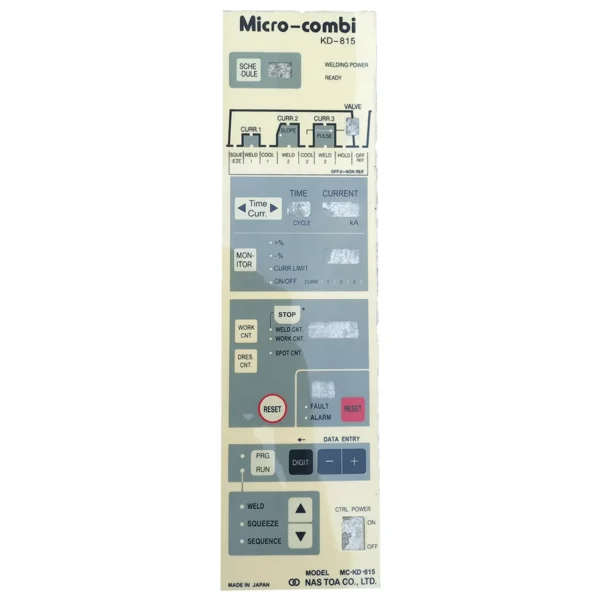Micro Combi KD-815 Alpha Series Durable Keysheet Panel - Image 2