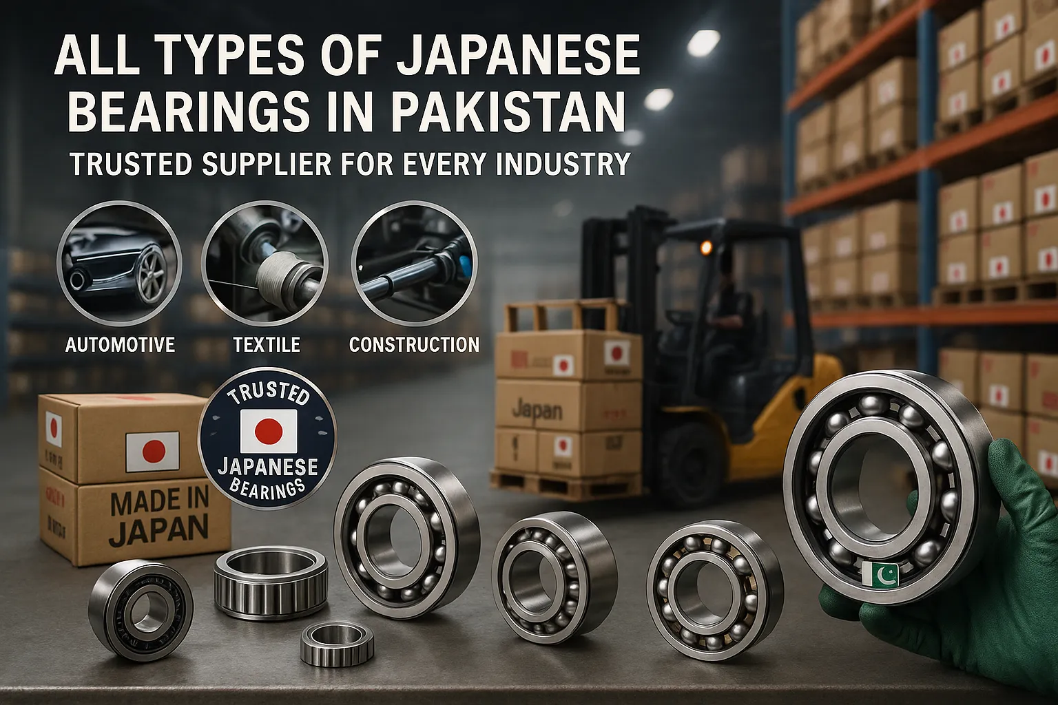 All Types of Japanese Bearings in Pakistan – Trusted Supplier for Every Industry